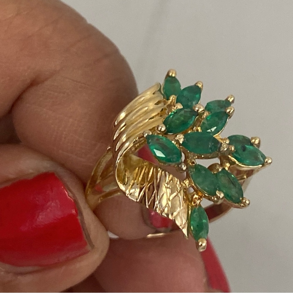 14k Gold Enerald Ring